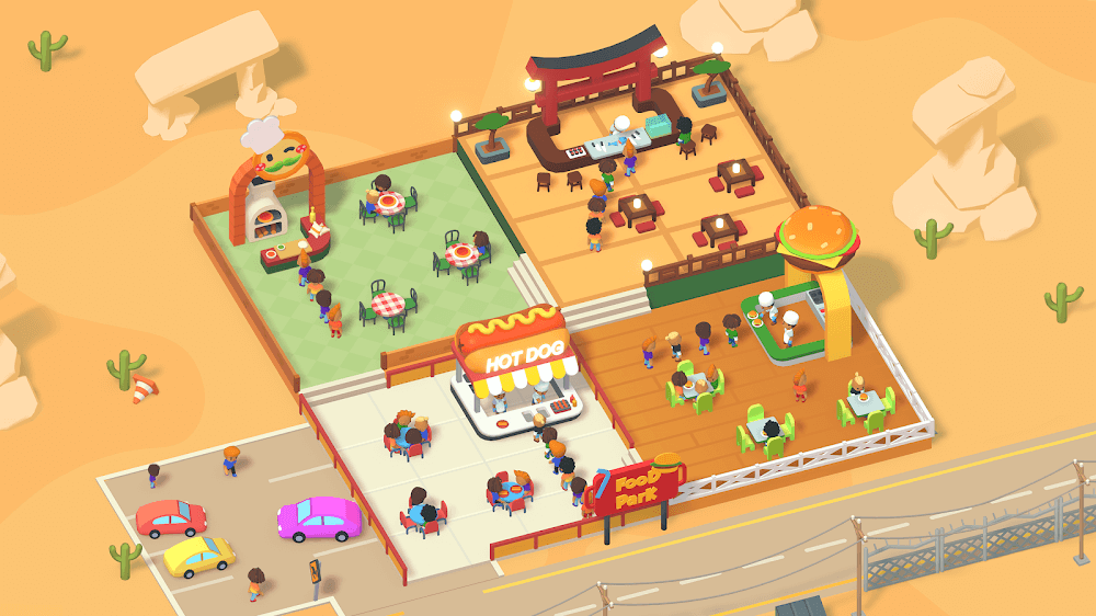 Idle Food Park Tycoon screenshot 5
