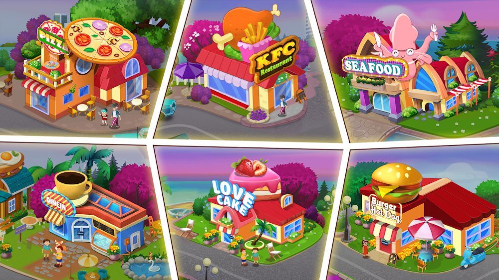 Cooking Town Mod APK gameplay screenshot 2