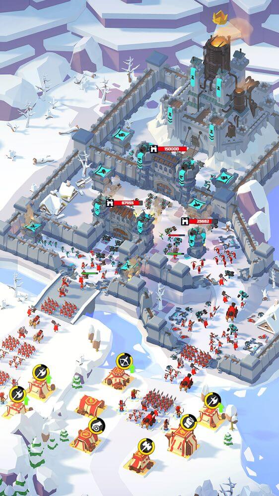 Idle Siege: War Simulator Game screenshot 2