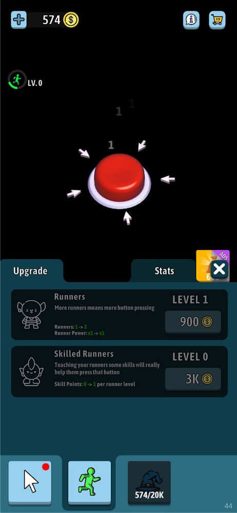 Idle Green Button screenshot 4