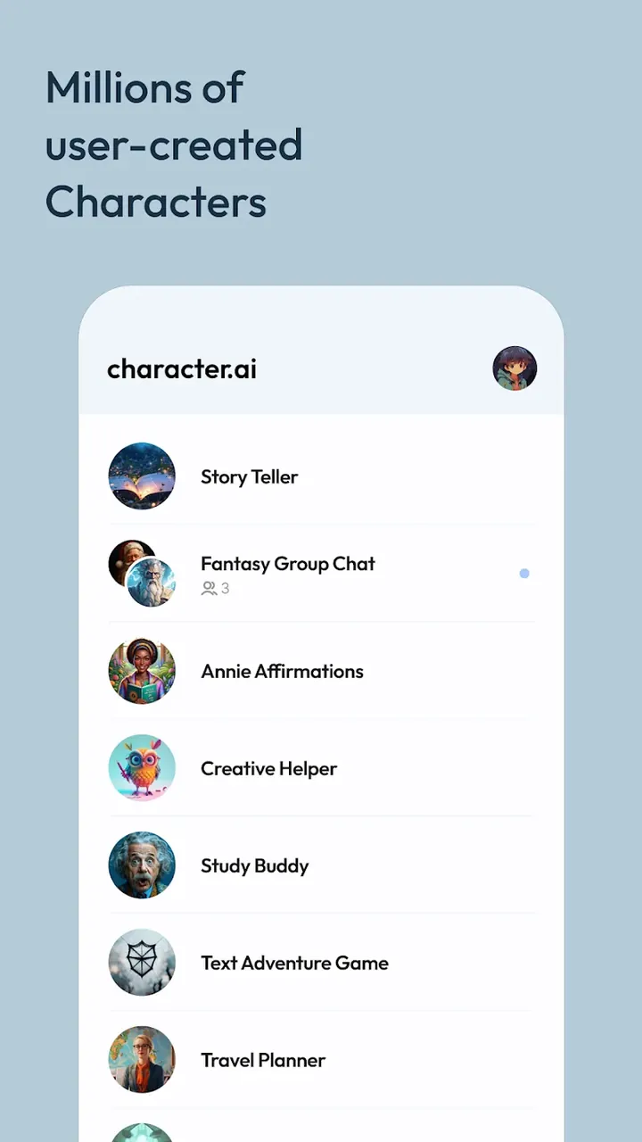 Character AI screenshot 3