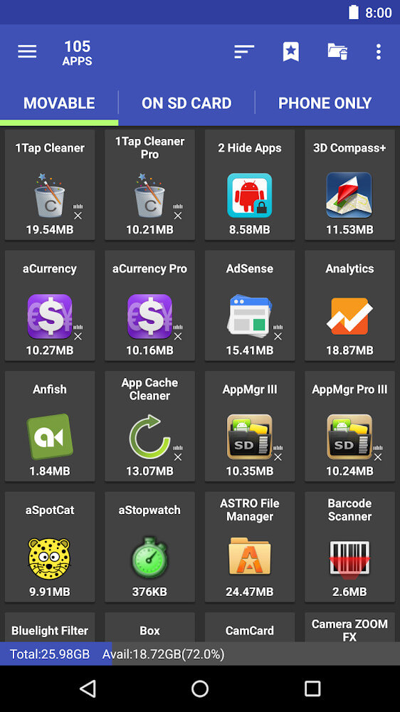 AppMgr Pro III preview 7