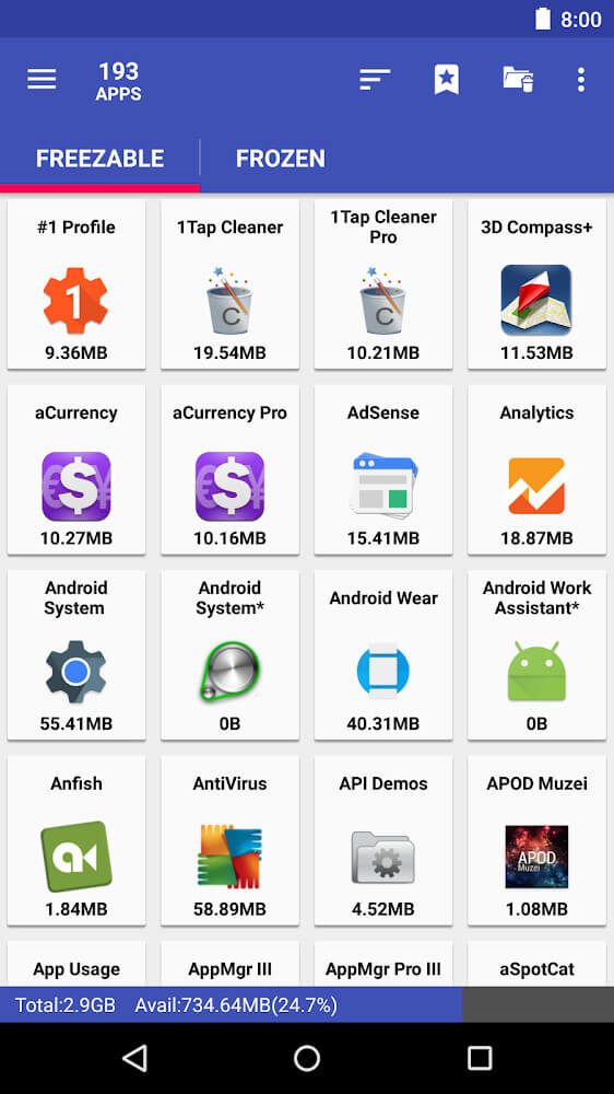 AppMgr Pro III screenshot 4