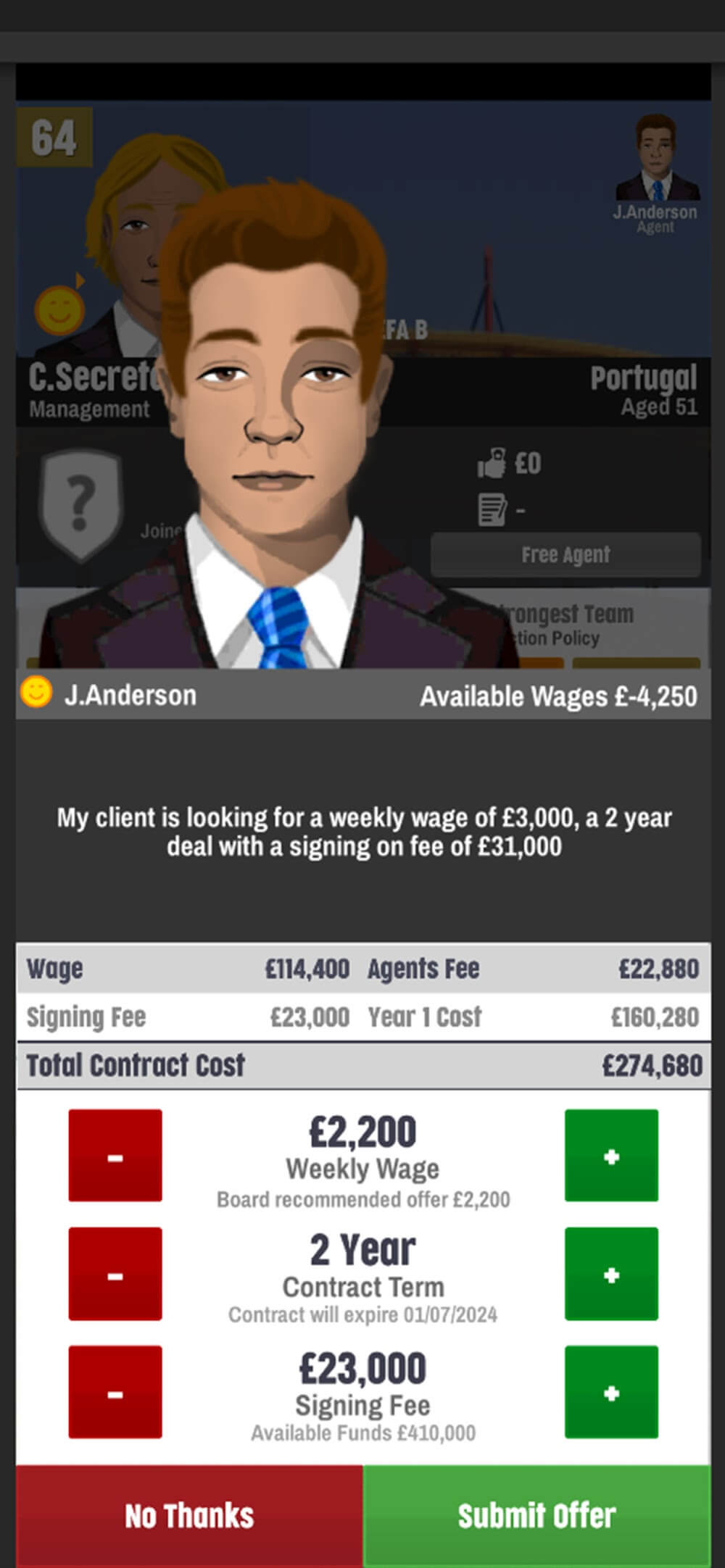 FCM23 Soccer Club Management screenshot 6