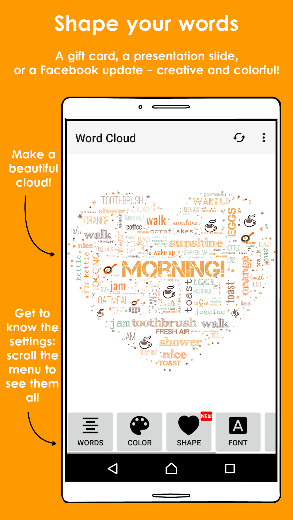 Word Cloud screenshot 2