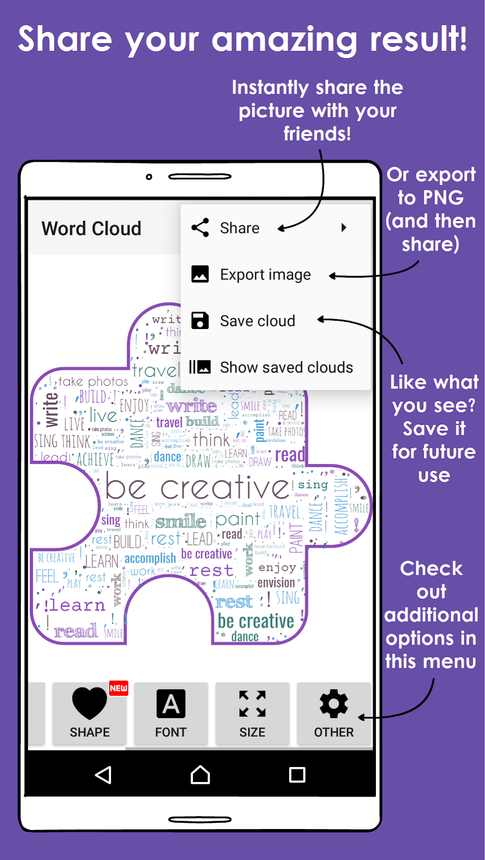 Word Cloud screenshot 7