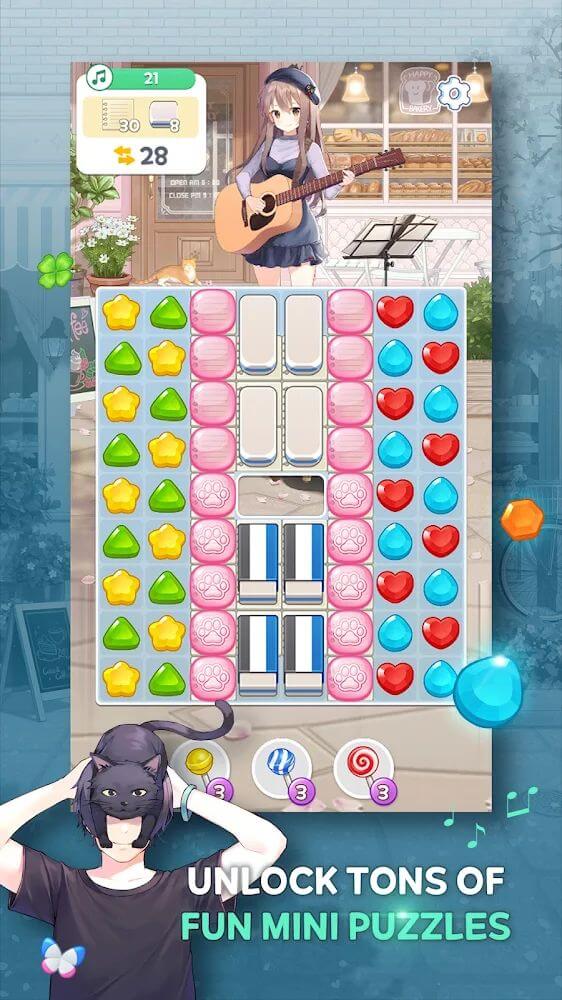 Guitar Girl Match3 screenshot 5