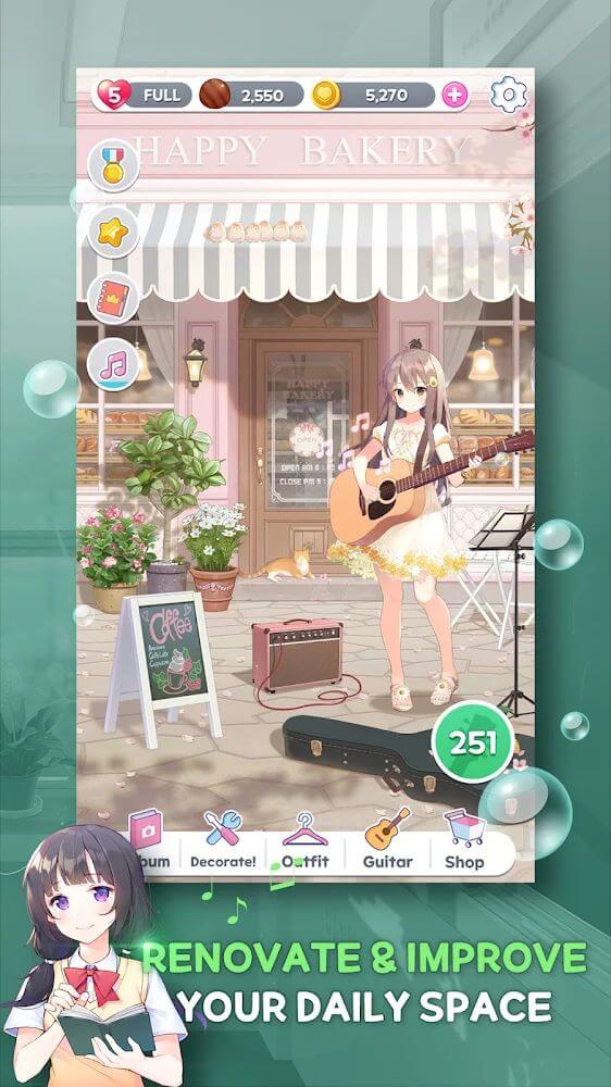 Guitar Girl Match3 screenshot 4
