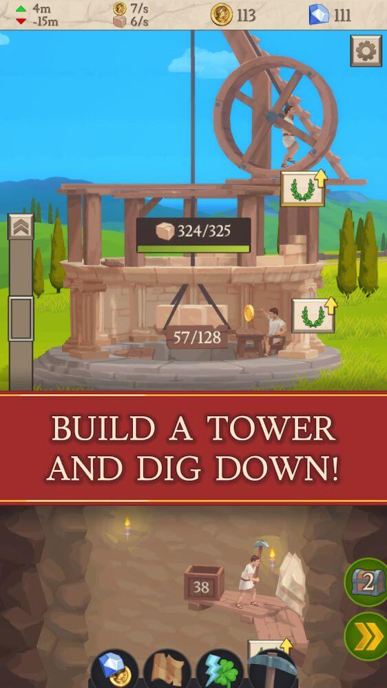 Idle Tower Miner gameplay screenshot 2