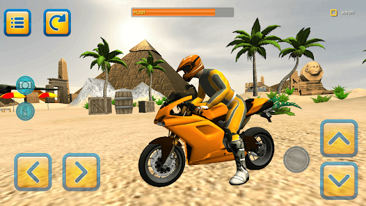 Desert Motorbike Driving 3D gameplay preview 2