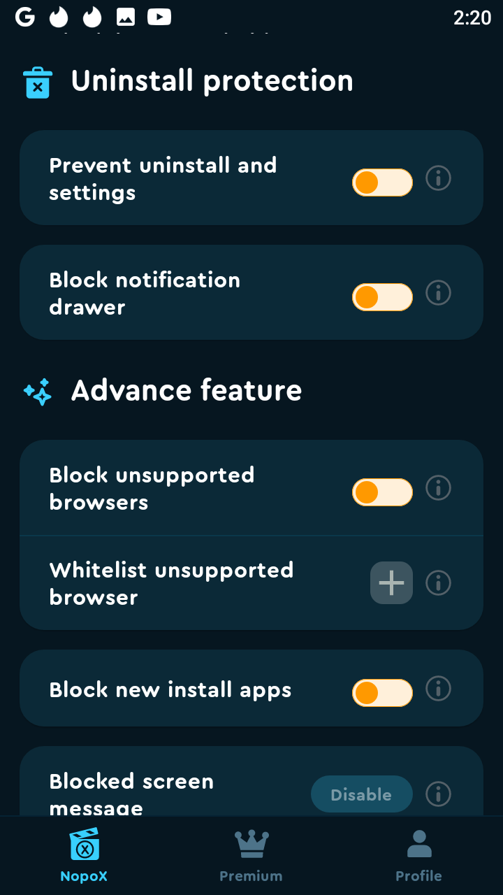 NopoX - Porn blocker screenshot 5