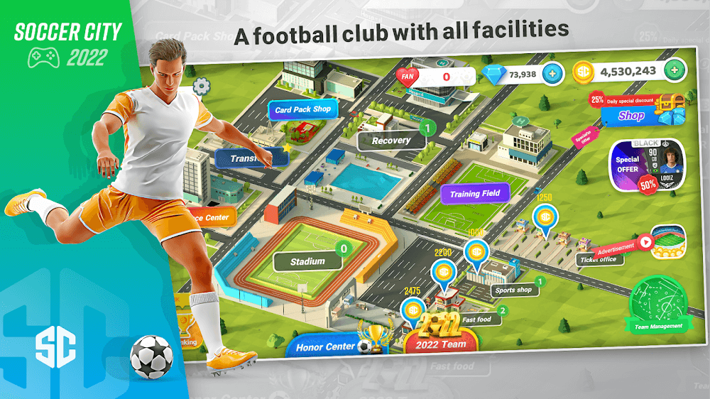 Soccer City - Football Manager screenshot 2