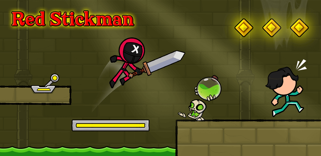 Red Stickman: Stick Adventure screenshot 1