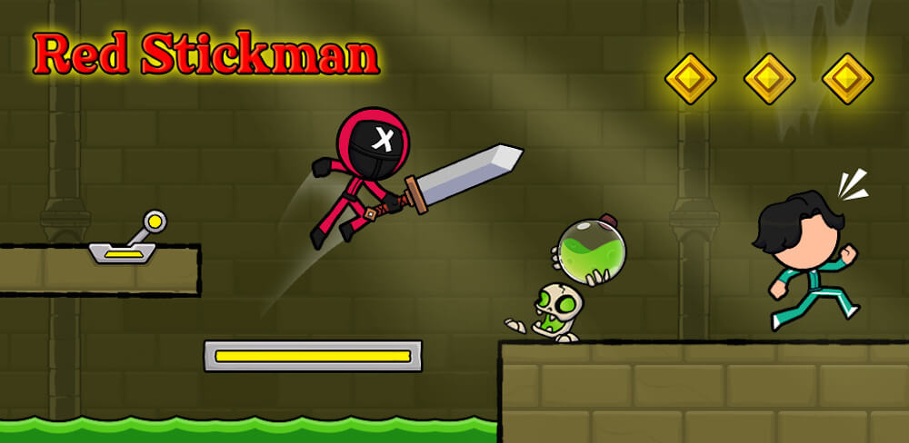 Red Stickman: Stick Adventure screenshot 2
