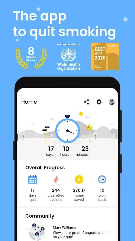 QuitNow PRO: Stop smoking screenshot 2