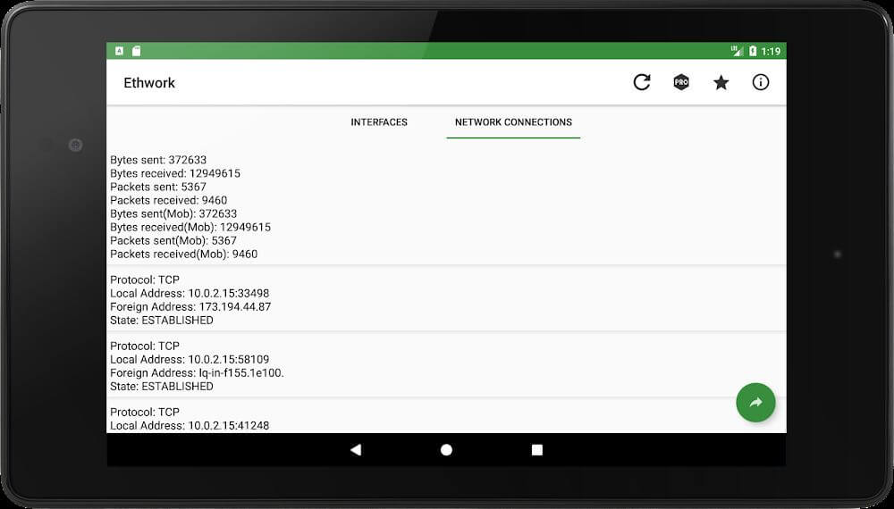 Ethwork: Netstat & Interfaces screenshot 5