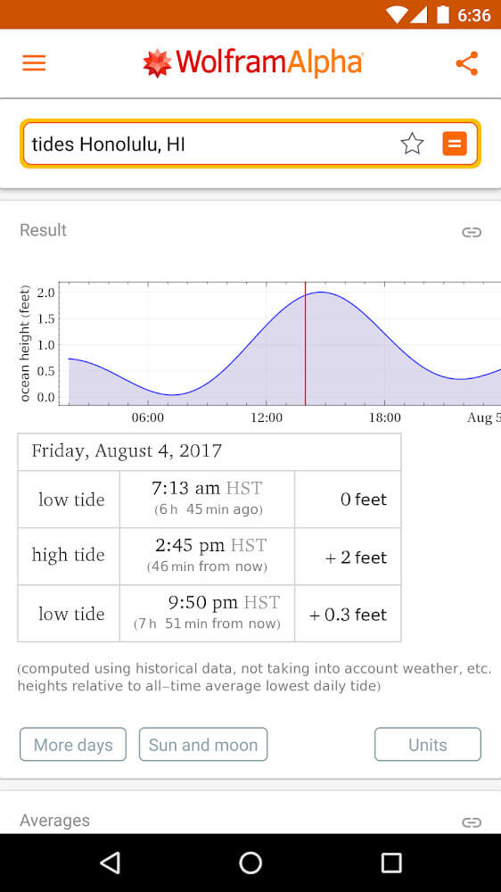 WolframAlpha screenshot 5