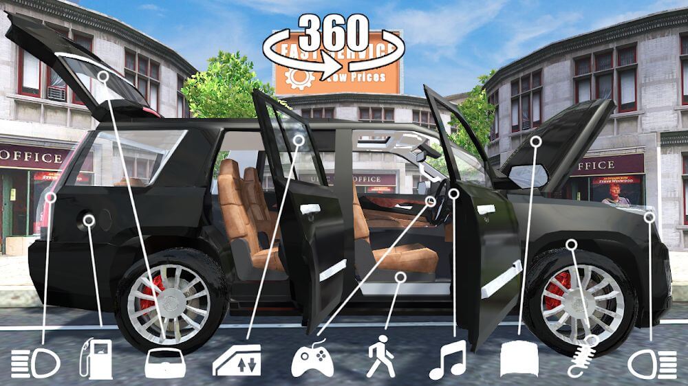 Car Simulator Escalade Driving screenshot 2