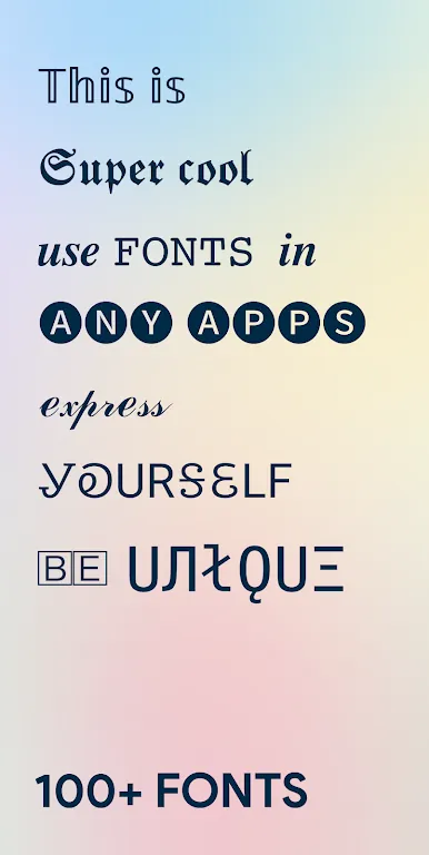 Fancy Fonts font selection view 2