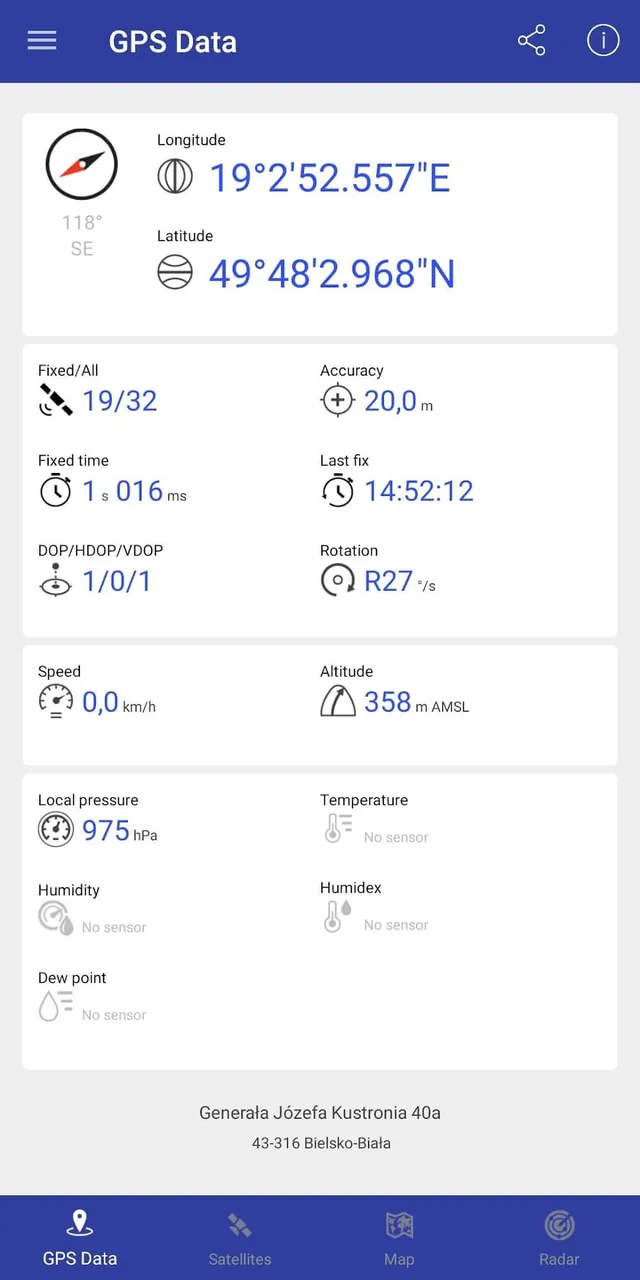 GPS Data screenshot 3