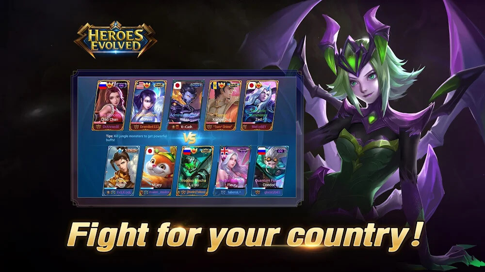 Heroes Evolved Mod APK gameplay screenshot 3
