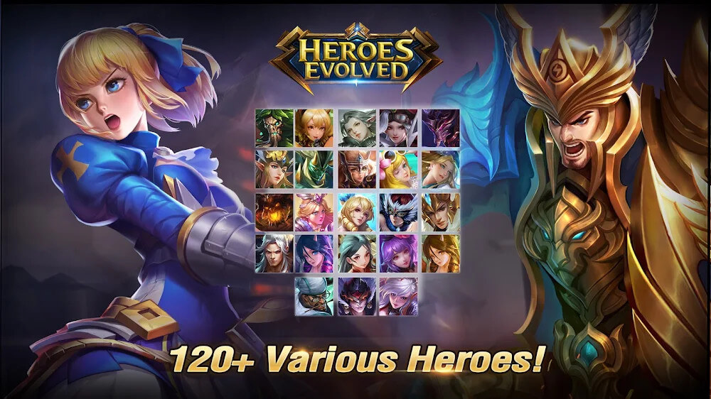 Heroes Evolved Mod APK gameplay screenshot 4