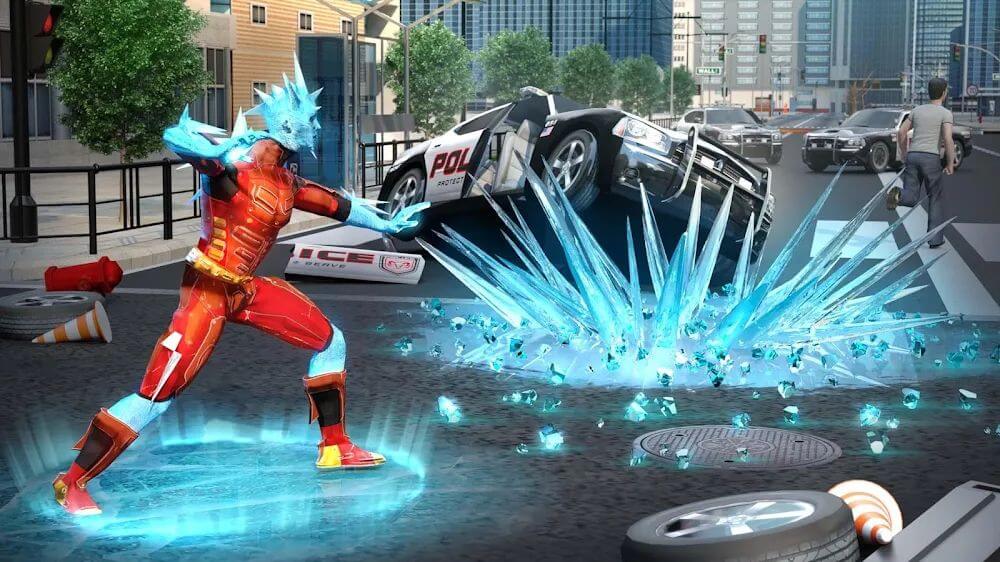 Snow Storm Superhero screenshot 2