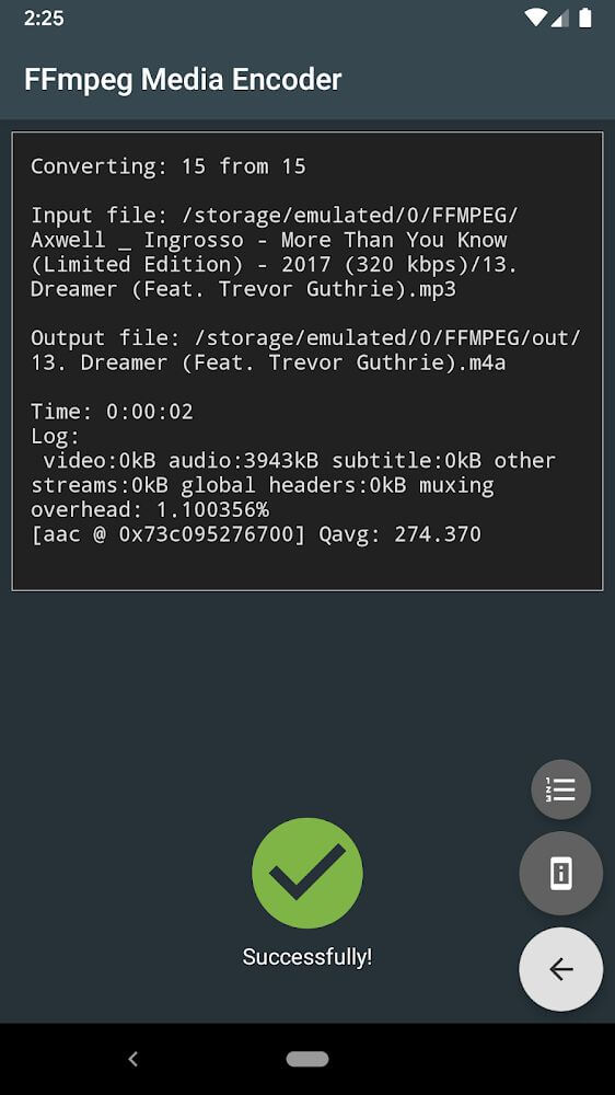 FFmpeg Media Encoder screenshot 5