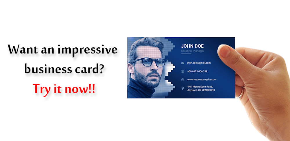 Visiting Card Maker screenshot 1