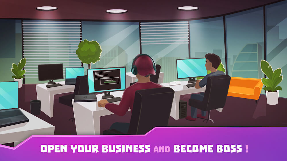 Hacker or Dev Tycoon? Tap Sim screenshot 3