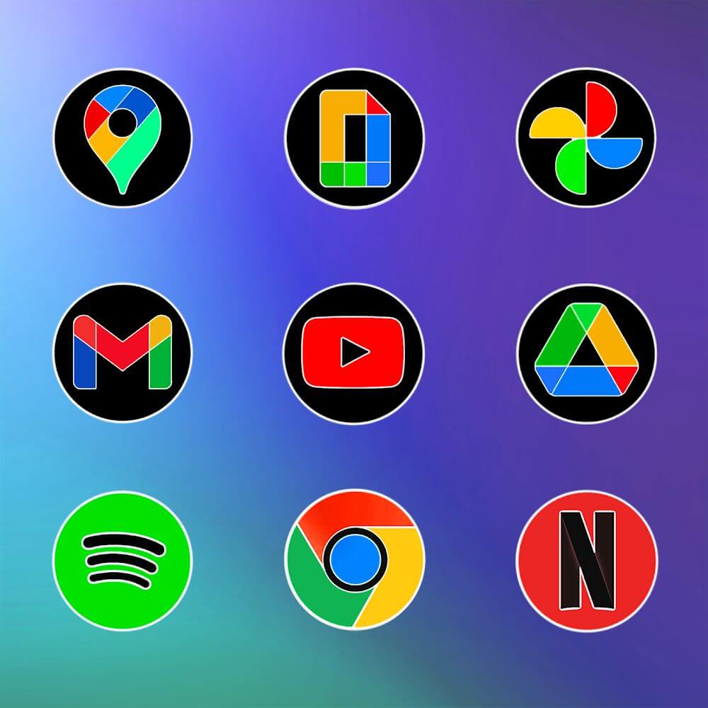 MIUl Circle Fluo - Icon Pack screenshot 4