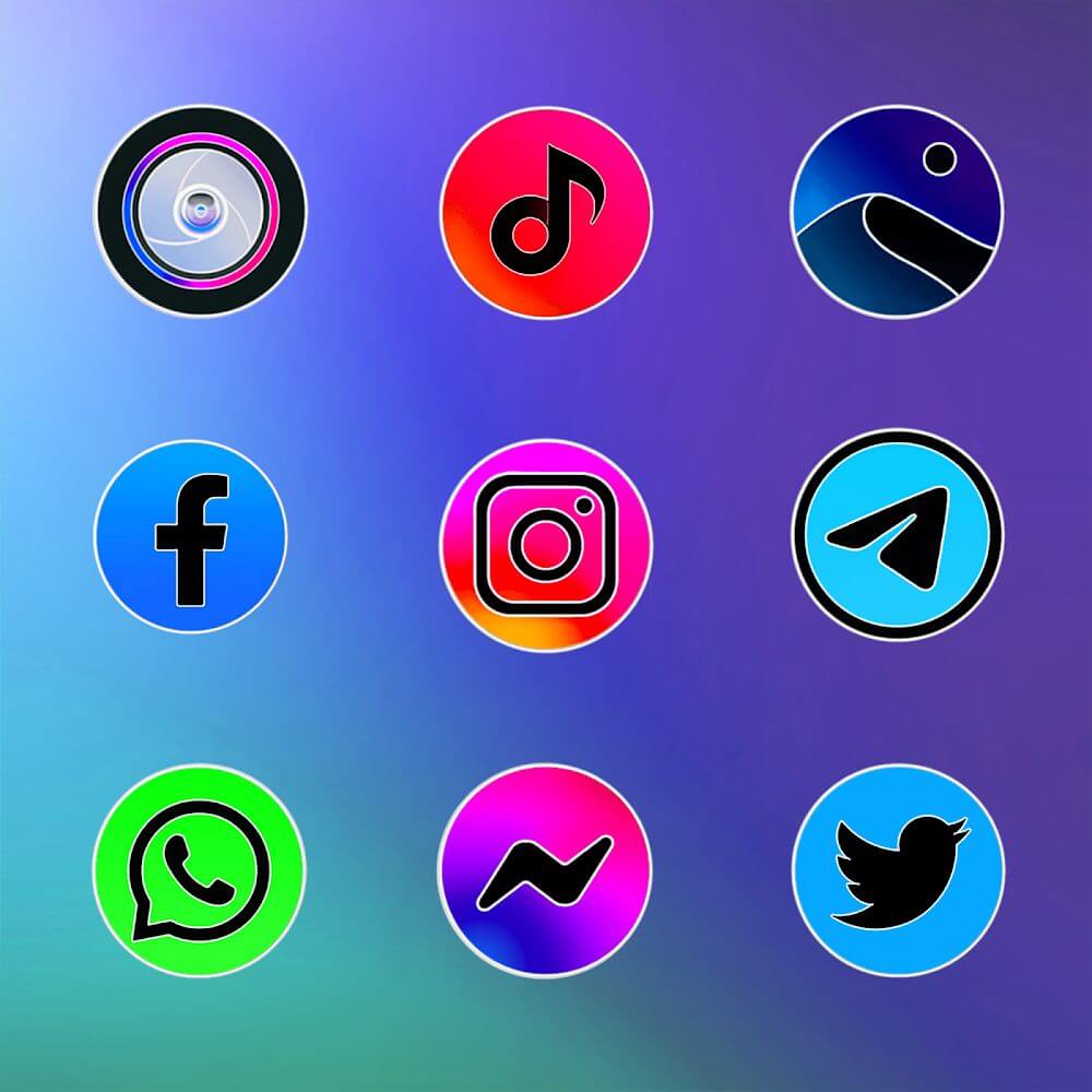 MIUl Circle Fluo - Icon Pack screenshot 3