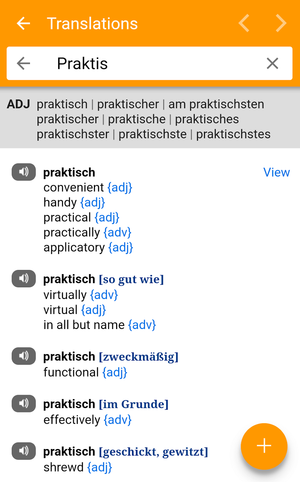 dict.cc+ Dictionary screenshot 5