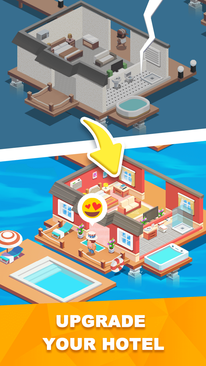 Sim Hotel Tycoon Idle screenshot 3