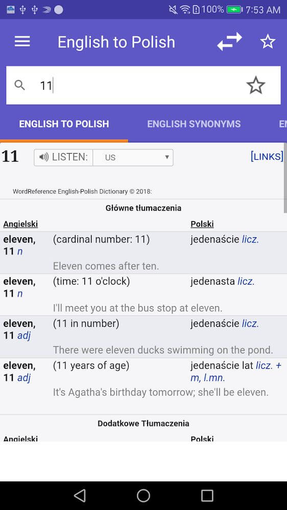 WordReference.com Dictionaries screenshot 2