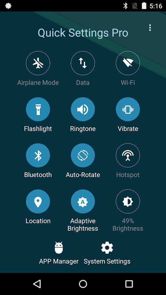 Super Quick Settings Pro screenshot 2
