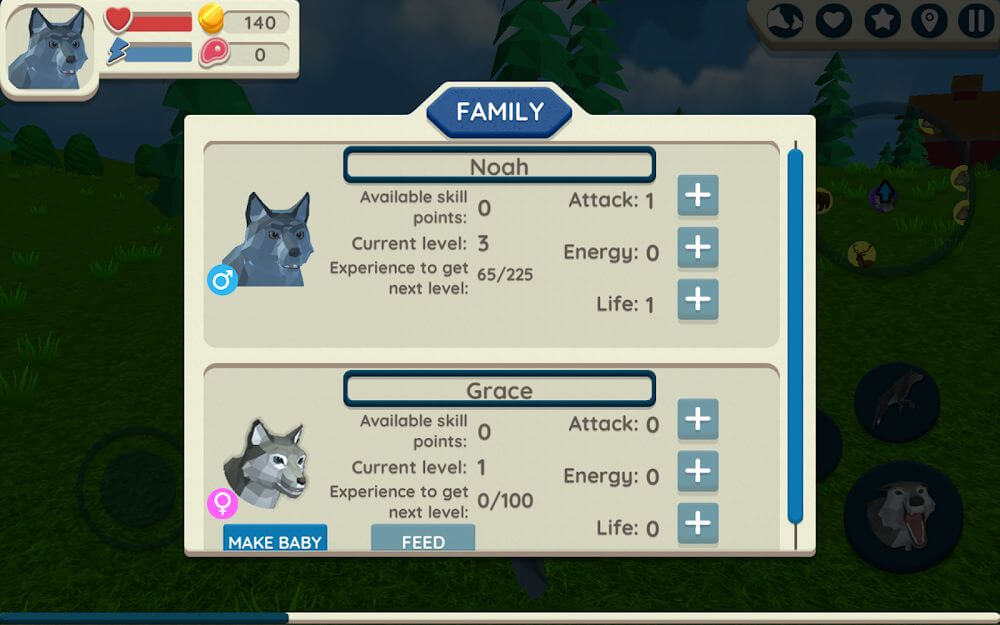 Wolf Simulator: Wild Animals 3D screenshot 4