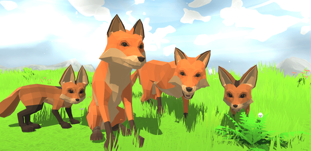Fox Family - Animal Simulator screenshot 1