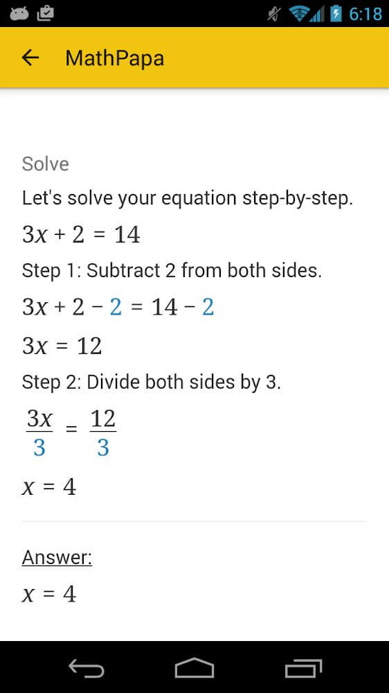 MathPapa screenshot 3