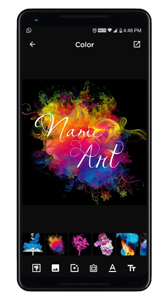 Smoke Name Art Maker screenshot 2