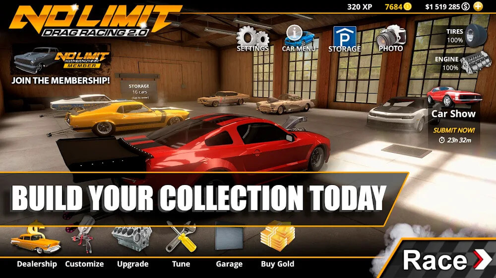 No Limit Drag Racing 2 gameplay screenshot 2