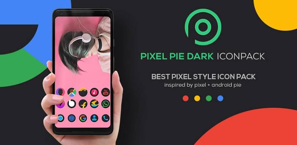 Pixel DARK Icon Pack screenshot 1