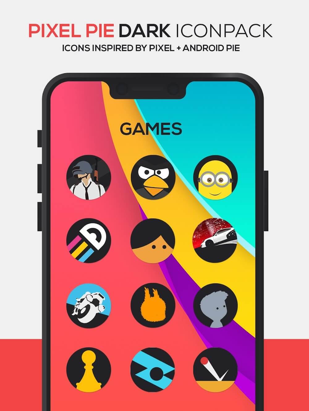 Pixel DARK Icon Pack screenshot 4