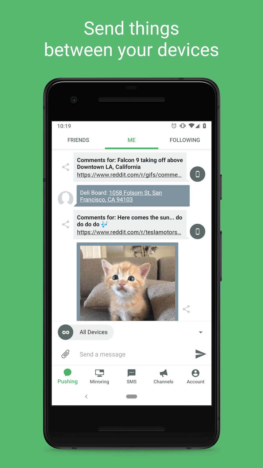 Pushbullet screenshot 2