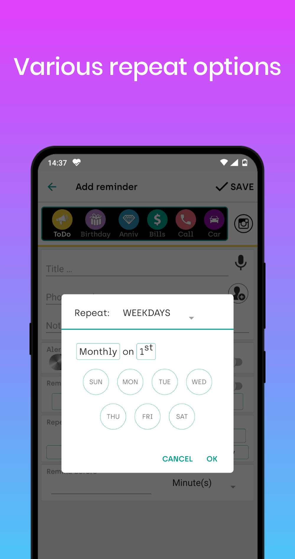 Just Reminder with Alarm screenshot 5