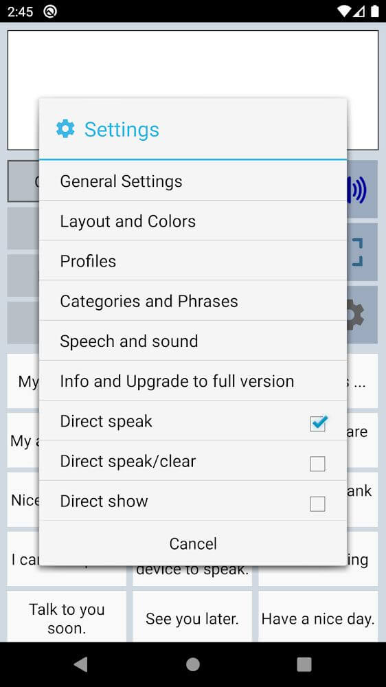Speech Assistant AAC screenshot 5