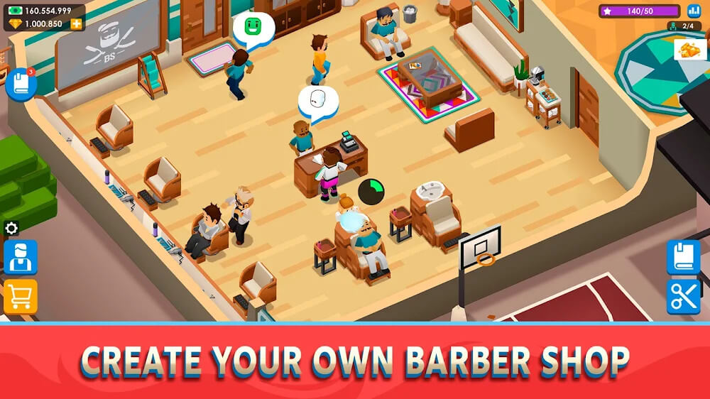 Idle Barber Shop Tycoon screenshot 2