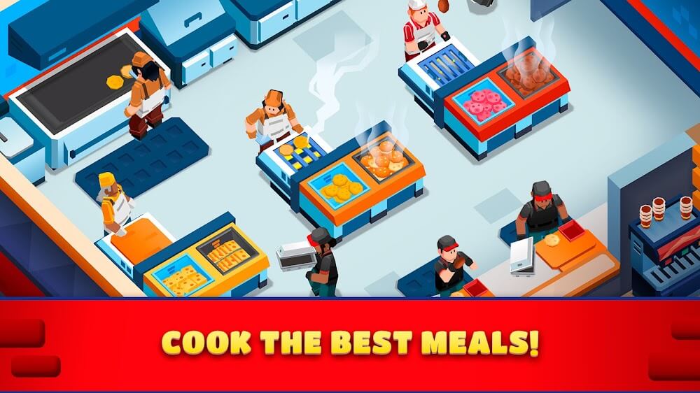 Idle Burger Empire Tycoon Mod APK gameplay screenshot 4