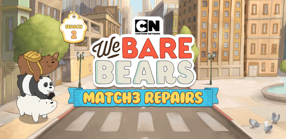 We Bare Bears Match3 Repairs screenshot 1