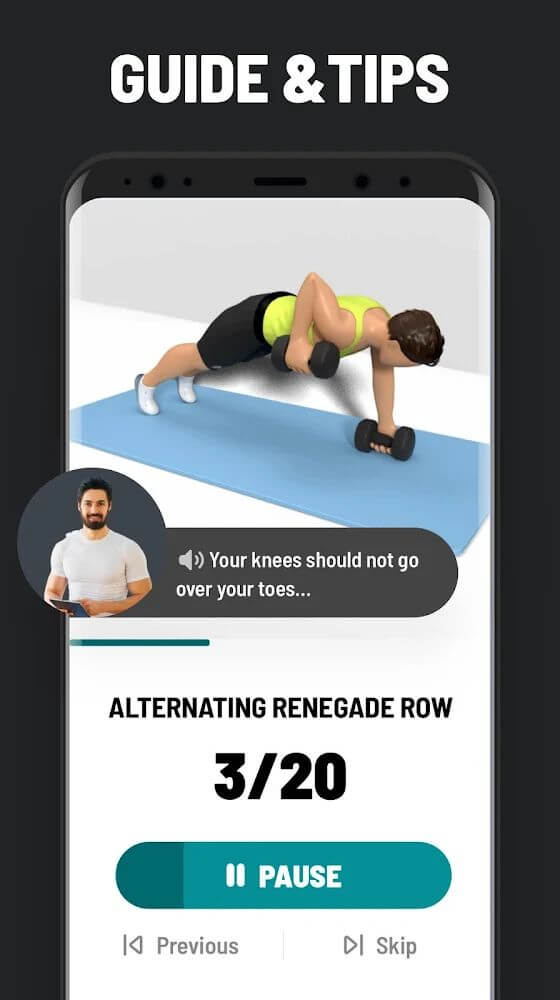 Dumbbell Workout at Home screenshot 6